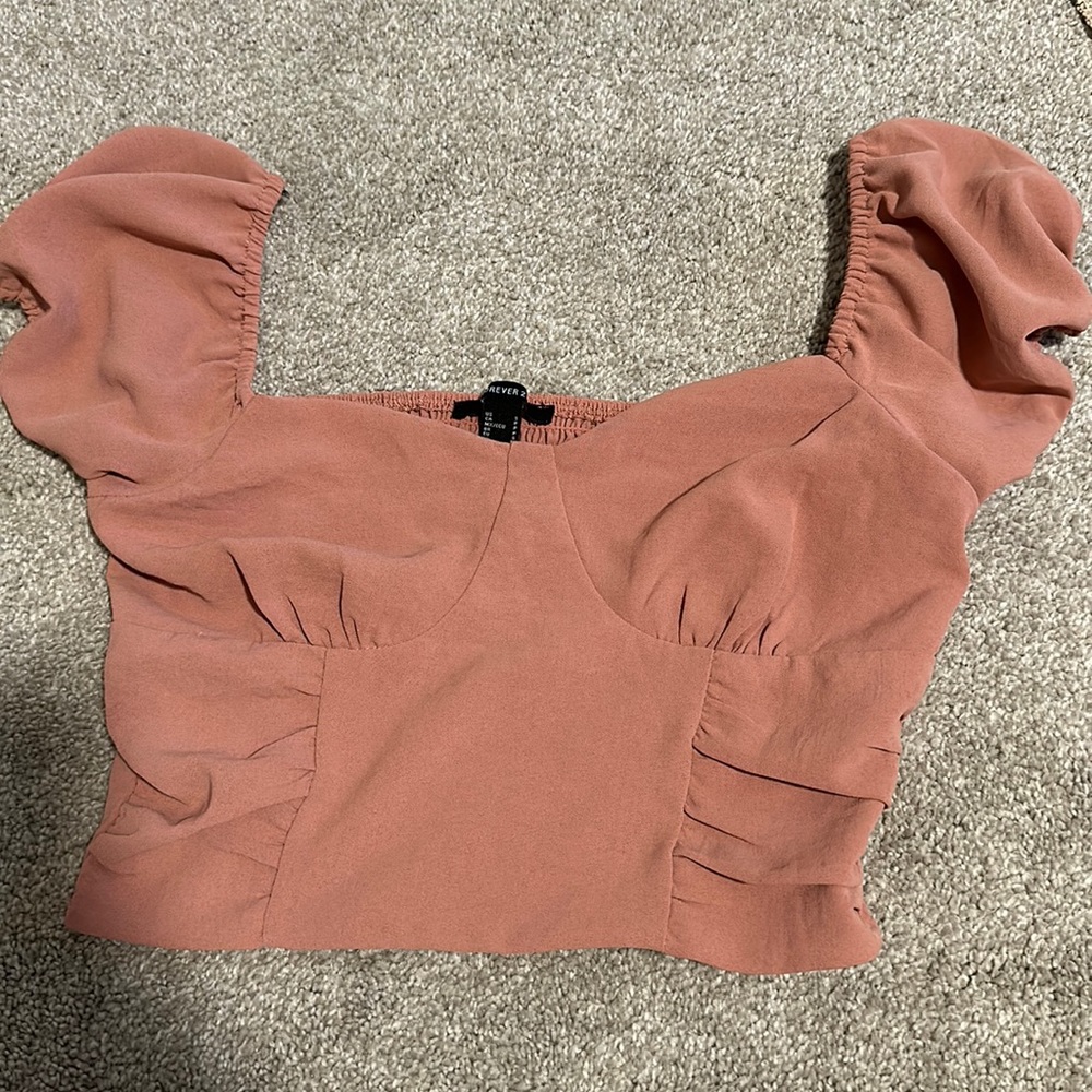 Pink crop top